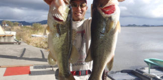 12インチワームで54cm!! x42cm!! (西の湖) 