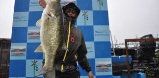 tweet釣果：スイムベイトでボカン!! 59cm!! (琵琶湖) 