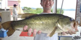 tweet釣果：ドライブシャッドで56x45cm!! (琵琶湖) 2