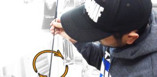 ロッドのスパインを探す 写真