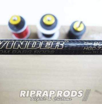 デプス ボアコンストリクター 折れ竿 修理 写真