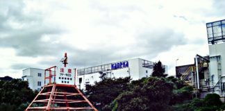 琵琶湖 パンチング湖上調査 写真