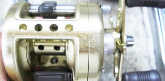シマノ カルカッタ100 リールオーバーホール 写真