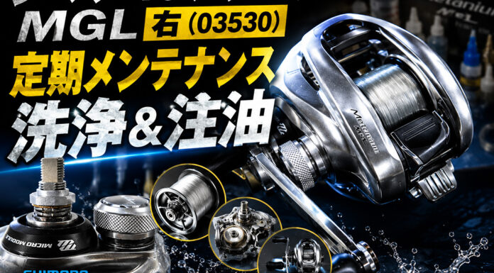 シマノ 16 メタニウム mgl 右 (03530) 定期メンテナンス 洗浄＆注油写真