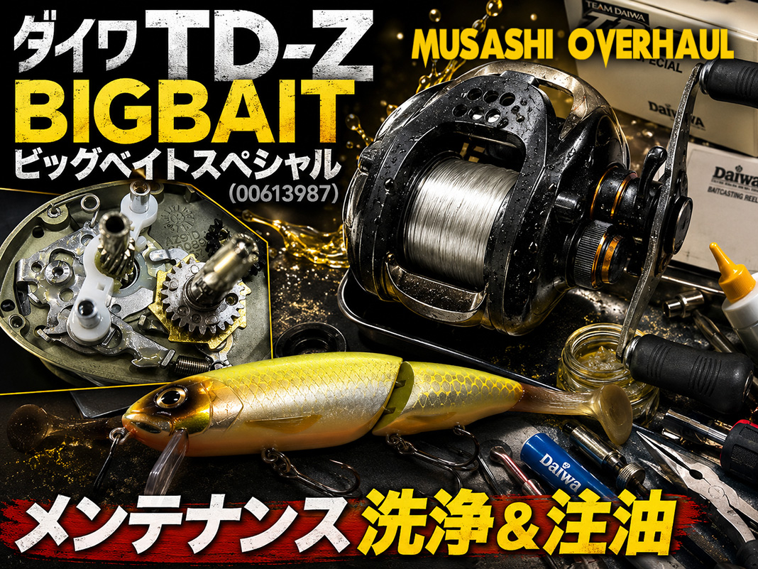 ビックベイトセット ダイワ TD-Z ビックベイトスペシャルの最新洗浄＆注油テクニック😍
