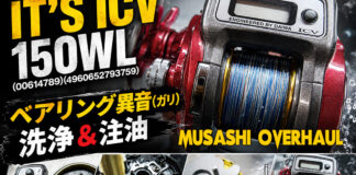 ダイワ IT'S ICV 150WL (00614789)(4960652793759) ベアリング異音 修理写真