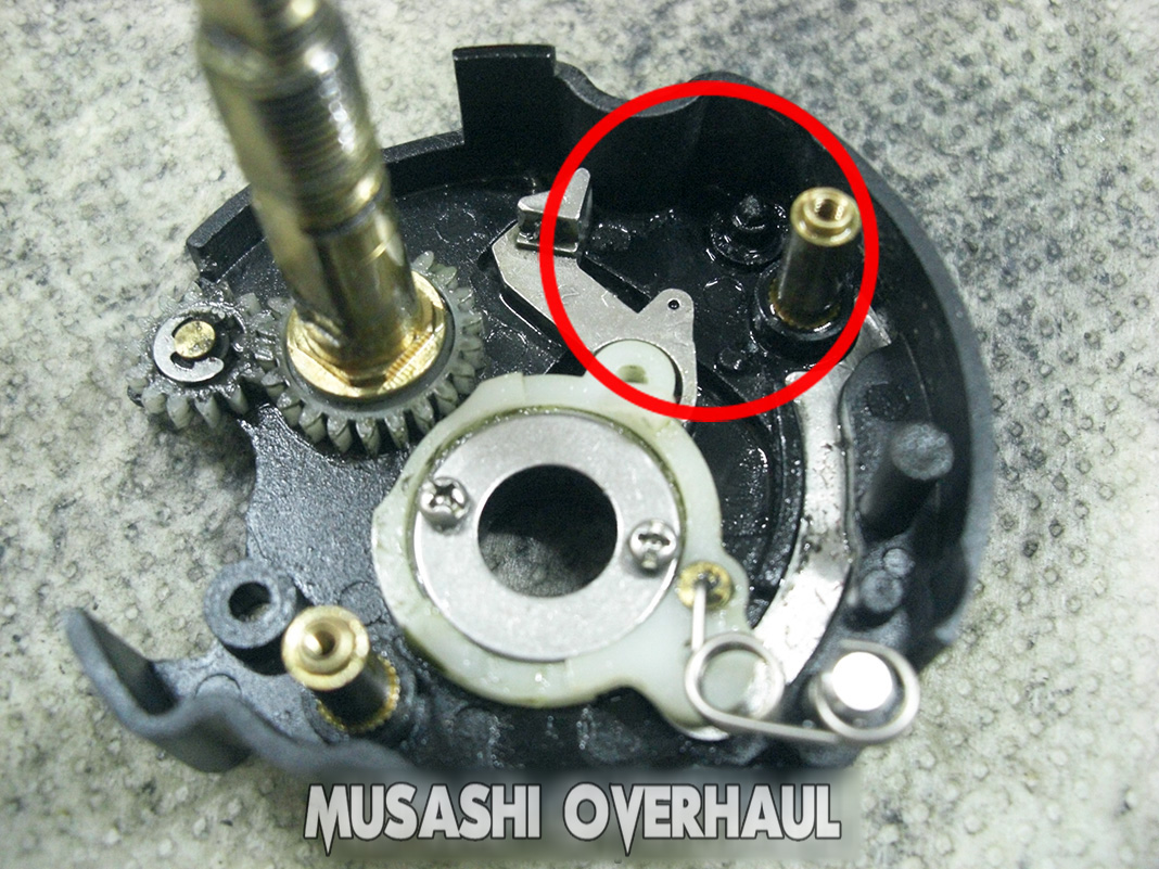 2 shimano 97 calcutta 100xt rh38 01196 reel sabi shuri overhaul mentenance shuri shashin