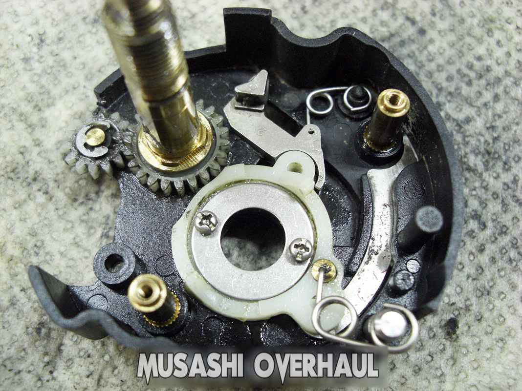 4 shimano 97 calcutta 100xt rh38 01196 reel sabi shuri overhaul mentenance shuri shashin