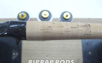 ダイワ BL-772HXHFB をコルクグリップ へ改造する (ロッドカスタム日記 #22) ロッドのEVAグリップをコルクにカスタムする写真