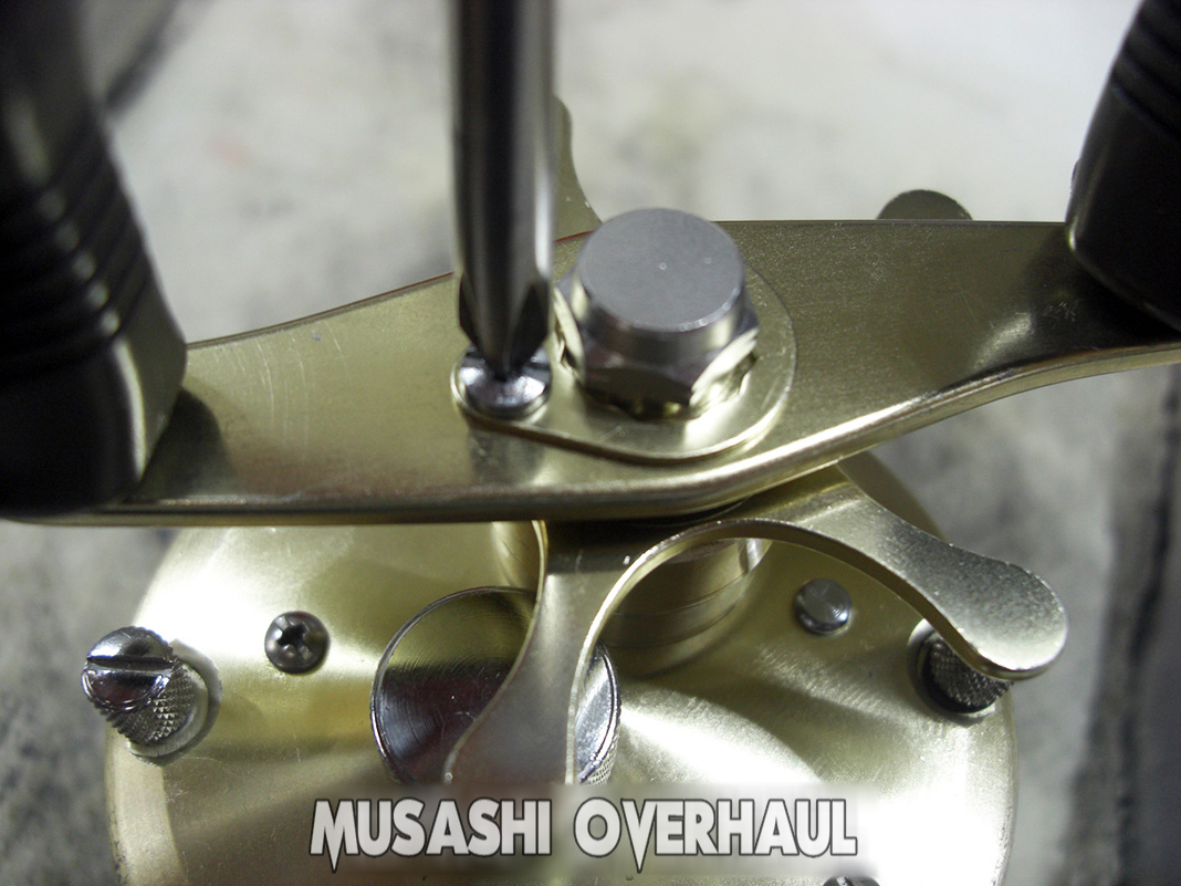 7 shimano 97 calcutta 100xt rh38 01196 reel sabi shuri overhaul mentenance shuri shashin
