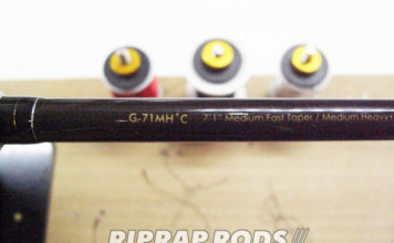 レイドジャパン グラディエーター G-71MH+C ガイド修理 (ロッドカスタム日記 #28) グラディエーター G-71MH+C Armstrong ガイド修理写真