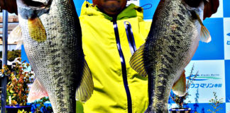 2018年4月20日 琵琶湖釣行日記 ダブル50アップ写真