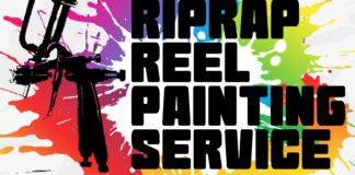 リール塗装業務 湖上業務写真