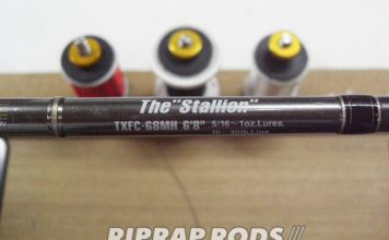 エバーグリーン ザ・スタリオン TXFC-68MH ガイド修理 (ロッドカスタム日記 #43) エバーグリーン The Stallion TXFC-68MH 6'8" ロッド修理値段 写真