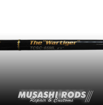 エバーグリーン タクティクス ザ・ワータイガー TCSC-65ML グリップ交換 (ロッドカスタム日記 #47) エバーグリーン タクティクス ザ・ワータイガー TCSC-65ML 折れたロッド修理写真