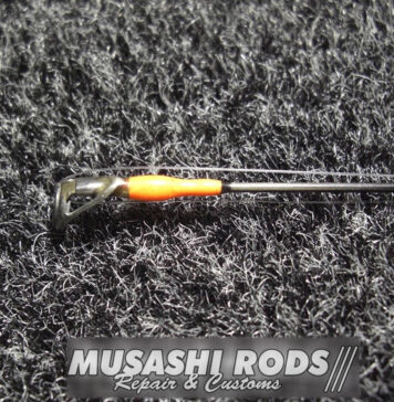 トップガイドを蛍光スレッドに巻き替える 改造写真