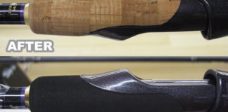 エギングロッドのグリップを交換する 写真