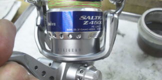 ダイワ ソルティガ Z4500 オーバーホール メンテナンス写真