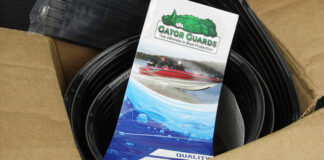 ボートキールガイド装着 バスボート写真