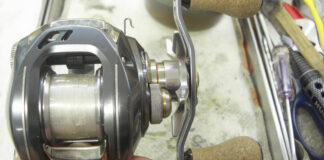 ダイワ スティーズ SV TW 6.3 分解洗浄 写真