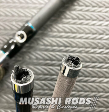 ゼニス 石鯛竿 ZN18 480M 繋ぎ目 コミ 印籠 修理