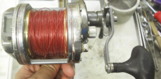 シマノ 07 海魂 3000T バッテリー電池交換 カウンター修理写真