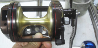 シマノ 07 海魂DC 4000T デジタルカウンター交換 写真