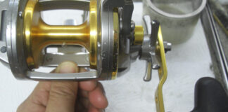 ダイワ 12シーライン石鯛 40 分解修理メンテナンス写真