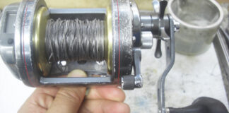 シマノ 07海魂 4000T (021281) スプールロック クラッチ切れない 写真