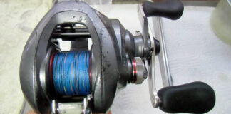 シマノ 14 クロナーク CI4+ 150HG クラッチ剥がれ 修理メンテナンス写真