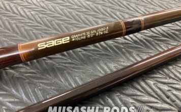 セージ フライロッド グラファイト III ロッドクリア全塗装 (ロッドカスタム日記 #159) セージ フライロッド グラファイト III ロッドクリア全塗装 写真