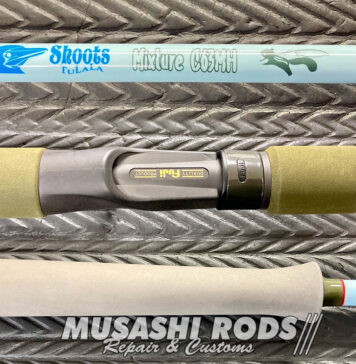 ツララ シューツ ミクスチャー C63MH ラバーグリップ巻き施工 (ロッドカスタム日記 #199) ツララ シューツ ミクスチャー C63MH ラバーグリップ巻き施工 写真