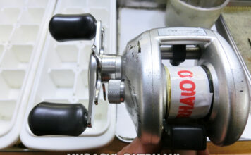 シマノ 00 スコーピオンメタニウムMG RH425 左 (01256) メンテナンス修理写真