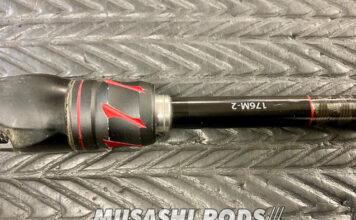 シマノ 20 ゾディアス 176M-2 バスロッド (39690) ガイド折れ修理写真