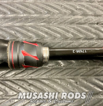 シマノ 20 ゾディアス 176M-2 バスロッド (39690) ガイド折れ修理写真