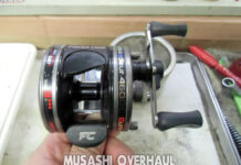 アブ ガルシア 4600CB グリーン ハンドル 修理写真