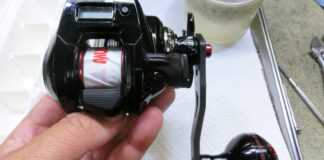 シマノ 19 炎月 CT 150HG 右 (039866) 異音修理写真