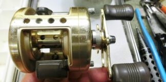 シマノ カルカッタ100XT (RH383) メンテナンス修理写真