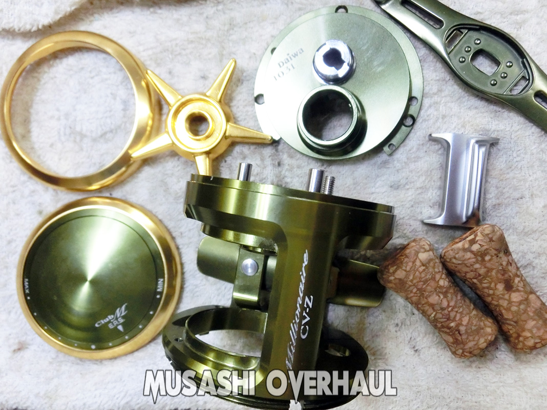 9 daiwa millionare cvz 103 club green 00613829 4960652503150 reel sabi shuri overhaul mentenance shuri shashin