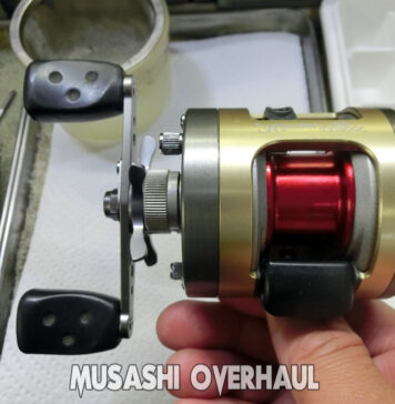 メンテナンス日記#1987:アブガルシア モラム SX1601C ウルトラマグ (1098621) ハンドル逆転 アブガルシア モラム SX1601C ウルトラマグ (1098621) メンテナンス修理写真