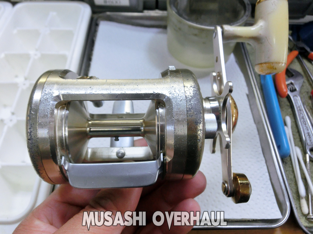 1 daiwa millionaire cvz 300f 00614723 overhaul bunkai tenkaizu hakai reel koshou kowareta shuri overhaul maintenance shuri nedan gyousha