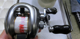 シマノ 07 メタニウムMG 右 (02117) XGハイギア化 メンテナンス修理写真