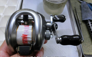 シマノ 07 メタニウムMG 右 (02117) XGハイギア化 メンテナンス修理写真