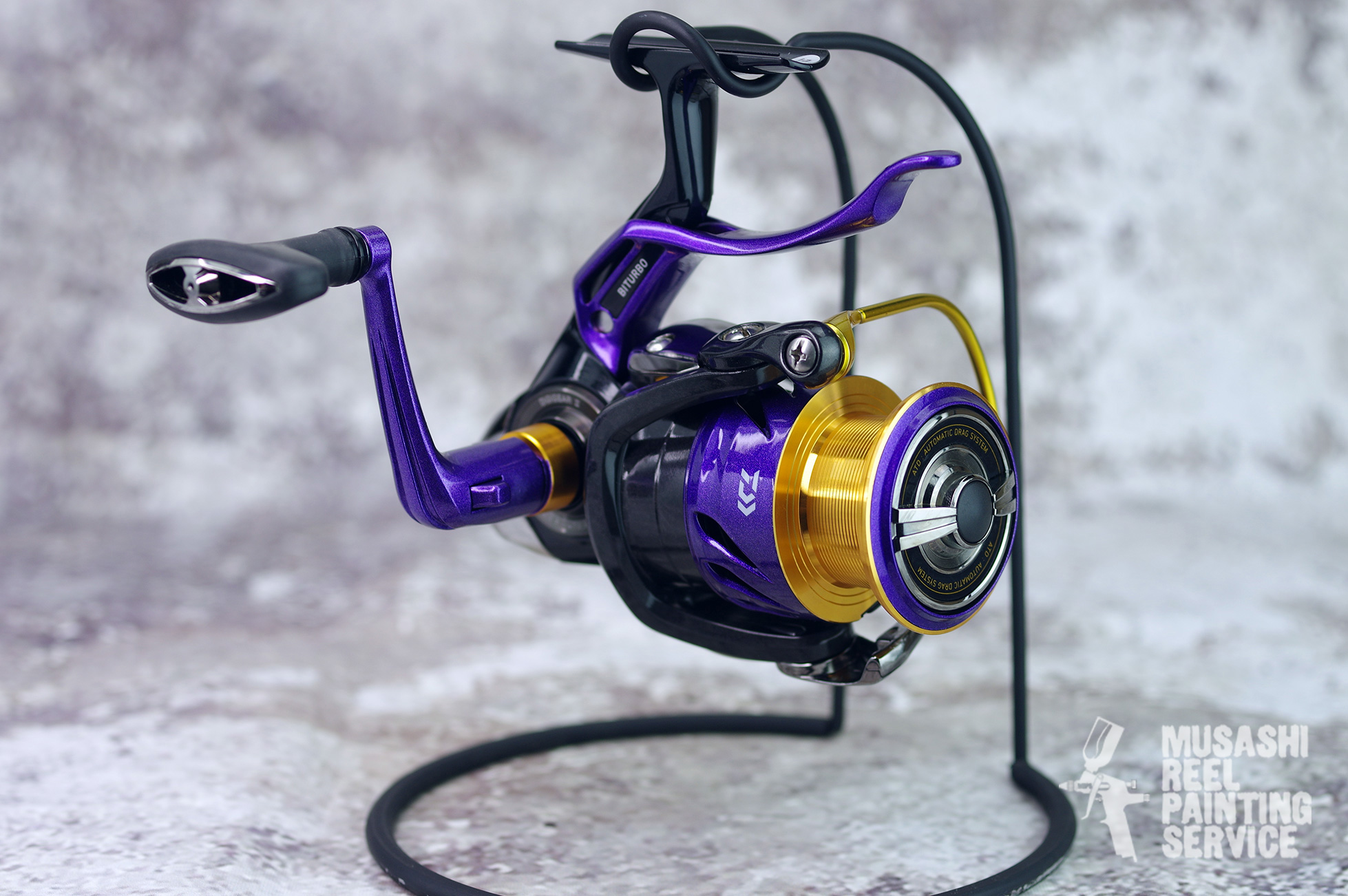 12 daiwa 23 laguzza 2500 lbd 066403 parple metalic reel paint overhaul bunkai tenkaizu hakai reel koshou kowareta shuri overhaul maintenance shuri nedan gyousha