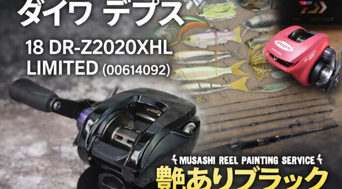 ベイトリール塗装リペイント:ダイワ デプス 18 DR-Z2020XHL LIMITED (00614092) 艶ありブラック