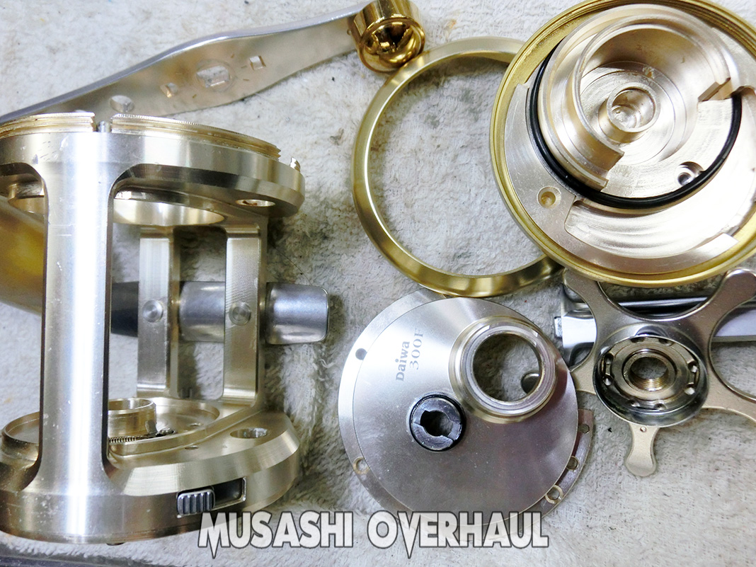 8 daiwa millionaire cvz 300f 00614723 4960652016865 overhaul bunkai tenkaizu hakai reel koshou kowareta shuri overhaul maintenance shuri nedan gyousha