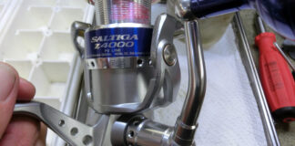 ダイワ 10 ソルティガ 4500 (00059505) 激しい異音調整写真