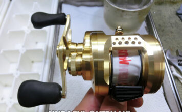 メンテナンス日記#2016:シマノ 21 カルカッタ コンクエスト 201HG (04239) (4969363042392) ガクガクおかしい シマノ 21 カルカッタ コンクエスト 201HG (04239) メンテナンス修理写真