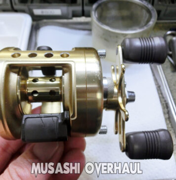 メンテナンス日記#2018:シマノ 94 カルカッタ 100XT (RH383) クロスギアかけ交換 シマノ 94 カルカッタ 100XT (RH383) クロスギアかけ修理写真