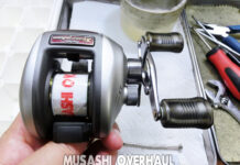 メンテナンス日記#2020:シマノ 97 スコーピオンメタニウムXT (RH322) レベルワインド受け割れ シマノ 97 スコーピオンメタニウムXT (RH322) レベルワインド受ケ 割れ 修理写真